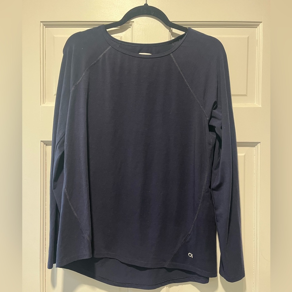 GAP Maternity Dark Blue Athletic Top